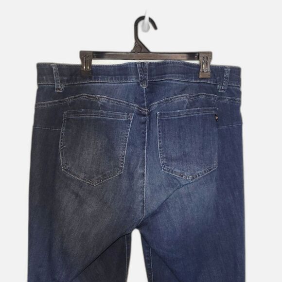 Democracy Ab Technology Skinny Distressed Jeans 18W - Picture 4 of 9